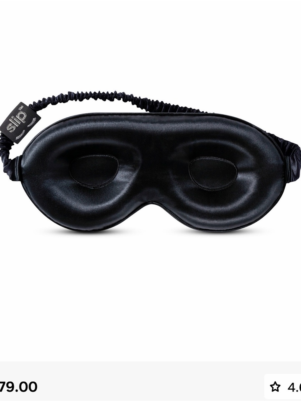 slip Silk Contour Eye Mask in Black